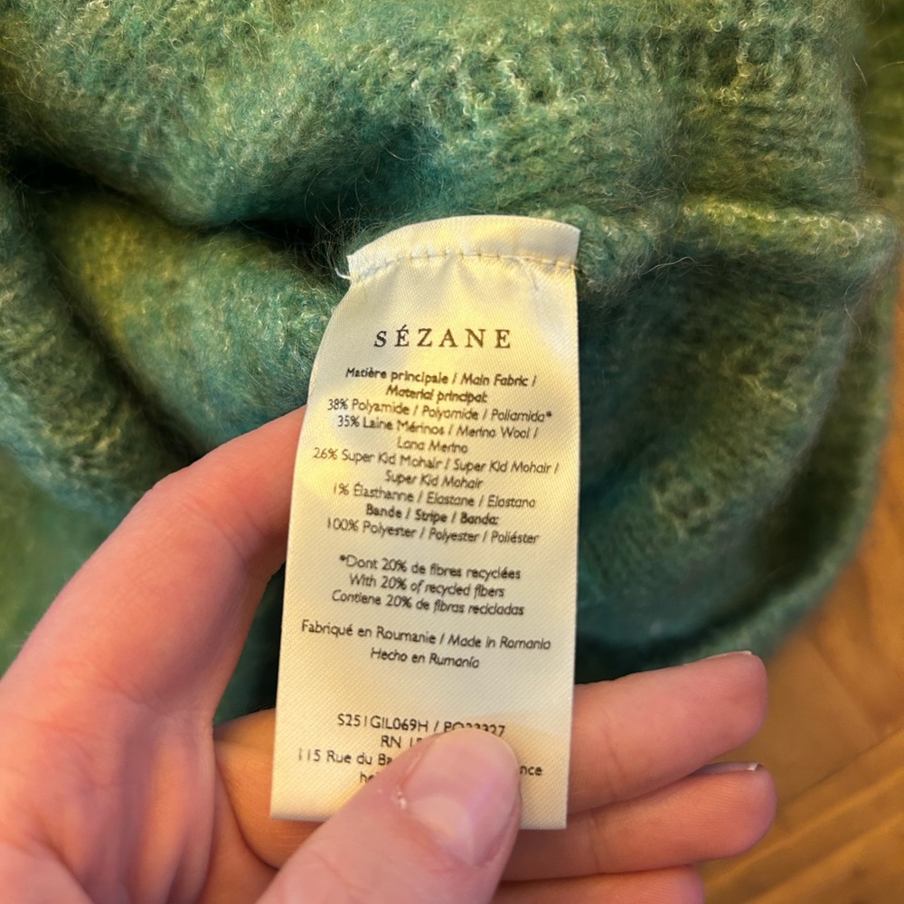 SÉZANE Mohair Sweater Size M NWOT - Picture 2 of 4